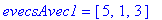 evecsAvec1 = vector([5, 1, 3])