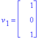 v[1] = matrix([[1], [0], [1]])