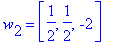 w[2] = vector([1/2, 1/2, -2])