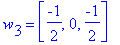 w[3] = vector([-1/2, 0, -1/2])