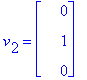 v[2] = matrix([[0], [1], [0]])