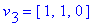 v[3] = vector([1, 1, 0])
