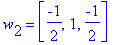 w[2] = vector([-1/2, 1, -1/2])