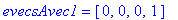evecsAvec1 = vector([0, 0, 0, 1])