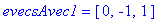 evecsAvec1 = vector([0, -1, 1])