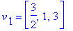 v[1] = vector([3/2, 1, 3])