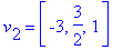 v[2] = vector([-3, 3/2, 1])