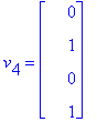 v[4] = matrix([[0], [1], [0], [1]])