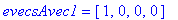 evecsAvec1 = vector([1, 0, 0, 0])