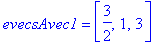 evecsAvec1 = vector([3/2, 1, 3])