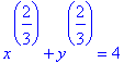 x^(2/3)+y^(2/3) = 4