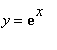 y = exp(x)
