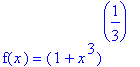 f(x) = (1+x^3)^(1/3)