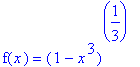 f(x) = (1-x^3)^(1/3)