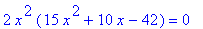 2*x^2*(15*x^2+10*x-42) = 0