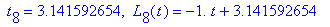 ` t`[8] = 3.141592654, ` L`[8](t) = -1.*t+3.141592654