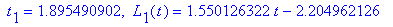 ` t`[1] = 1.895490902, ` L`[1](t) = 1.550126322*t-2.204962126