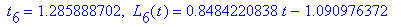 ` t`[6] = 1.285888702, ` L`[6](t) = .8484220838*t-1.090976372